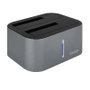 TooQ TQDS-805G Docking Station 2.5' / 3.5' para HDD/SSD SATA, USB 3.0, Clonación de Discos, hasta 8TB, Plug & Play, Windows/Mac/Linux